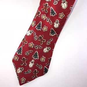 Talbot's Kids Candy Canes Gingerbread Men Tie T51